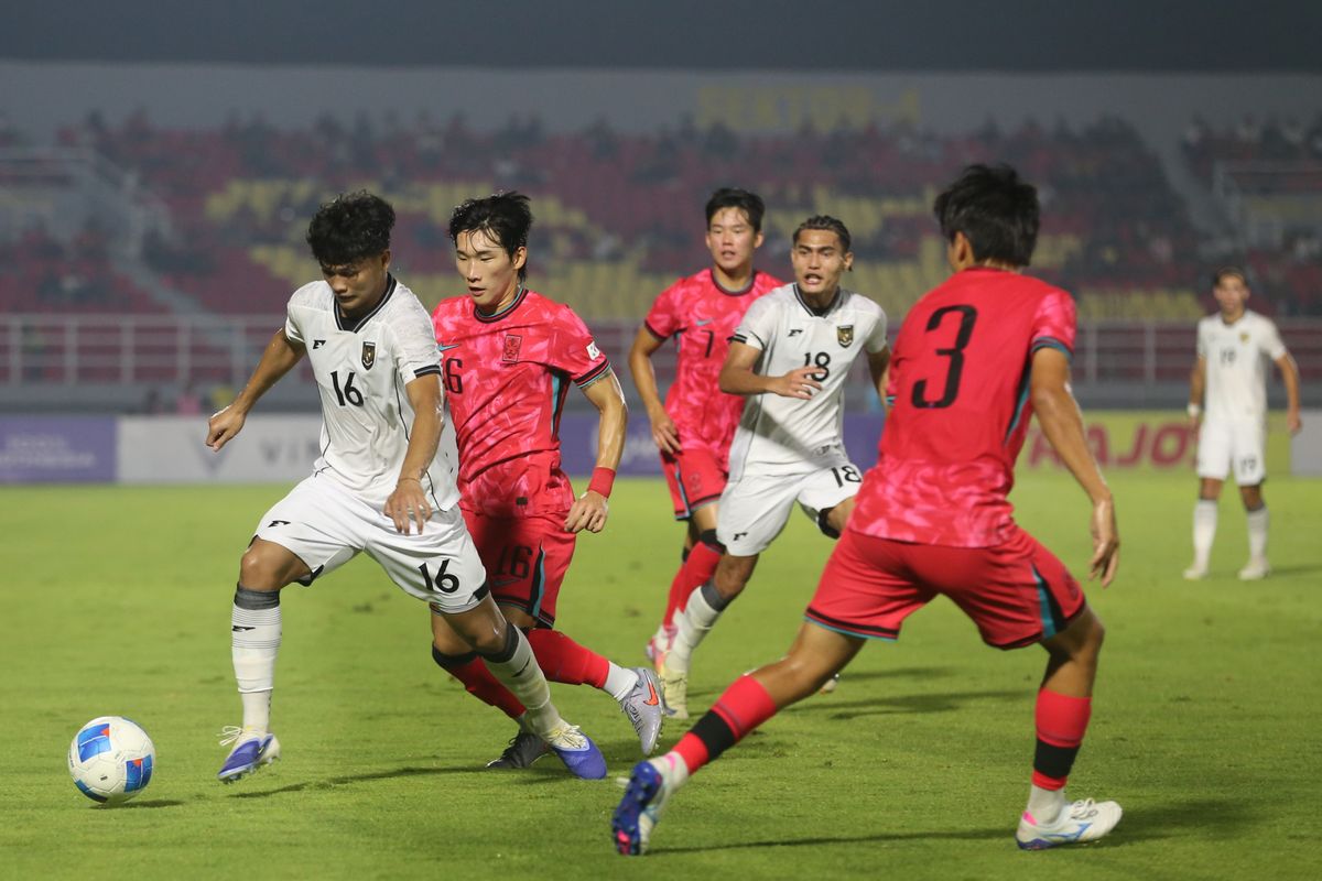 Timnas Indonesia U-23, melawan Timnas Korea Selatan U-23